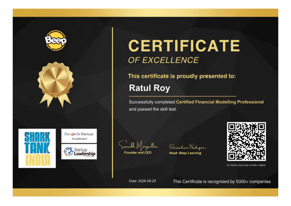 Certified Financial Modeling Professional Course