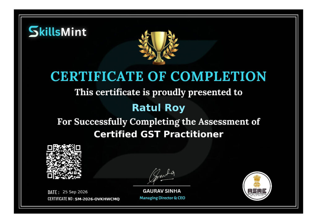 Certified GST Practitioner Professional Course
